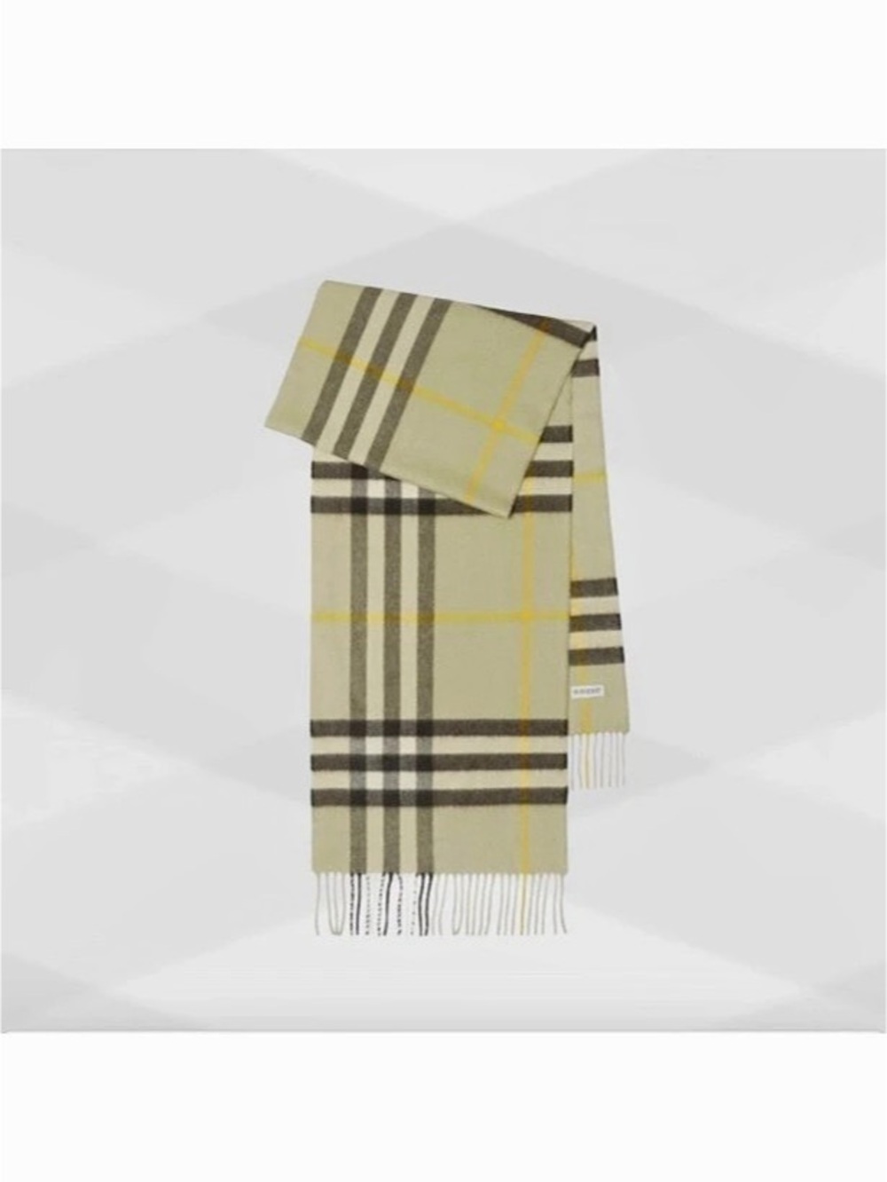 Burberry Giant Check Cashmere Scarf Check Cashmere Scarf in Beige & Black NWT